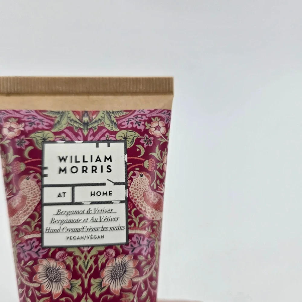 William Morris Hand Cream Bergamot Vetiver Strawberry Thief 50ml 1.7oz NEW